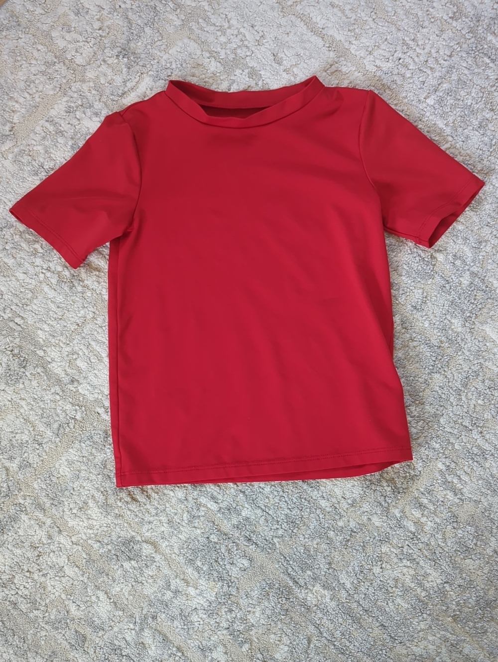 Cat & Jack Red Short-Sleeve Rash Guard Tee Size 5T